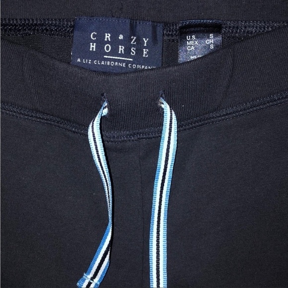 Crazy Horse by Liz Claiborne drawstring pants Navy Small - Picture 5 of 9